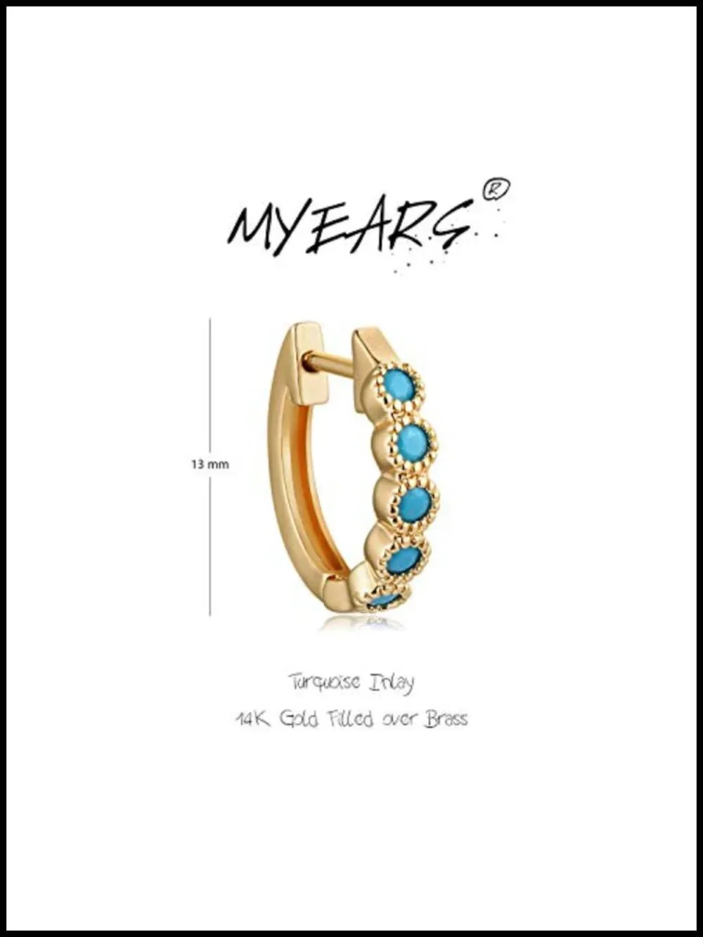 14K Gold Plated Hypoallergenic Huggie Hoop Earrings Simple Everyday Jewelry